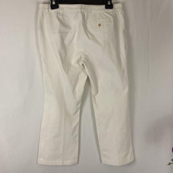 Lauren Ralph Lauren Adelle White Pants Size 16 - Picture 4 of 8